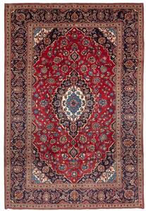 Tappeto Ardakan Medaglione Floreale Rosso Blu Scuro 200x298 Cm