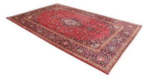 Tappeto Ardakan Medaglione Floreale Rosso Blu Scuro 197x312 Cm