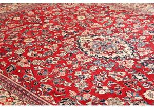 Tappeto Sarough Medaglione Floreale Rosso Avorio 276x407 Cm