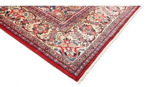 Tappeto Sarough Medaglione Floreale Rosso Avorio 276x407 Cm