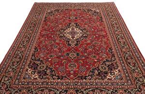 Tappeto Kashmar Medaglione Floreale Rosso Blu Scuro 196x301 Cm