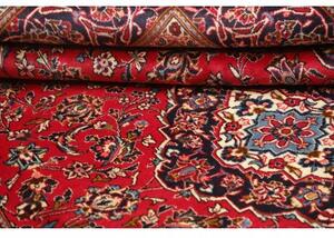 Tappeto Ardakan Medaglione Floreale Rosso Blu Scuro 197x312 Cm