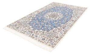 Tappeto Nain 9la Medaglione Floreale Azzurro Avorio 152x237 Cm