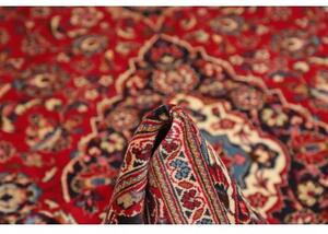 Tappeto Ardakan Medaglione Floreale Rosso Blu Scuro 196x303 Cm