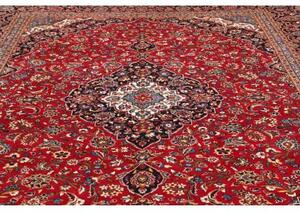 Tappeto Ardakan Medaglione Floreale Rosso Blu Scuro 300x404 Cm