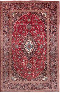 Tappeto Ardakan Medaglione Floreale Rosso Blu Scuro 196x303 Cm
