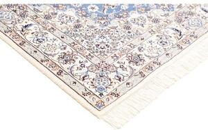 Tappeto Nain 9la Medaglione Floreale Azzurro Avorio 152x237 Cm