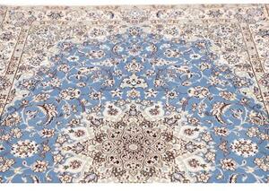 Tappeto Nain 9la Medaglione Floreale Blu Avorio 145x240 Cm