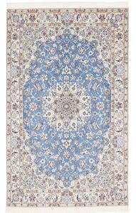 Tappeto Nain 9la Medaglione Floreale Blu Avorio 145x240 Cm