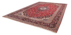 Tappeto Ardakan Medaglione Floreale Rosso Blu Scuro 300x404 Cm