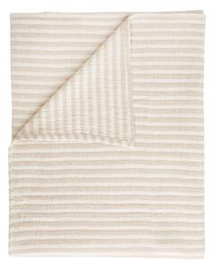 Coperta di colore naturale in cotone 150x200 cm Cotton Muslin Stripe – Bianca
