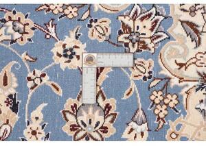 Tappeto Nain 9la Medaglione Floreale Blu Avorio 145x240 Cm
