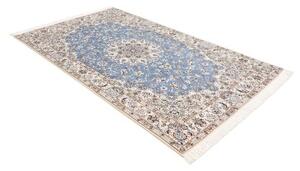 Tappeto Nain 9la Medaglione Floreale Blu Avorio 145x240 Cm