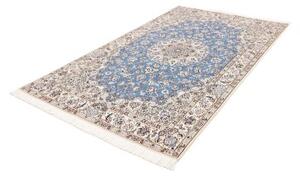 Tappeto Nain 9la Medaglione Floreale Blu Avorio 145x240 Cm