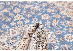 Tappeto Nain 9la Medaglione Floreale Blu Avorio 145x240 Cm