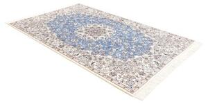 Tappeto Nain 9la Medaglione Floreale Azzurro Avorio 152x237 Cm