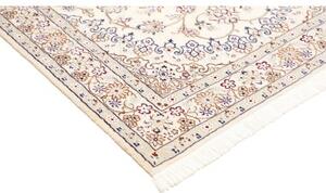 Tappeto Nain 9la Medaglione Floreale Avorio Blu 134x202 Cm