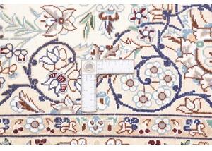 Tappeto Nain 9la Medaglione Floreale Avorio Blu 132x222 Cm
