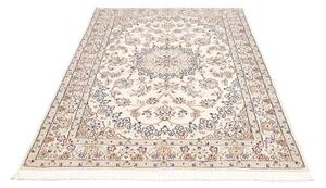 Tappeto Nain 9la Medaglione Floreale Avorio Blu 134x202 Cm