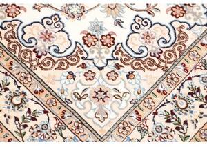 Tappeto Nain 9la Medaglione Floreale Avorio Blu 130x208 Cm