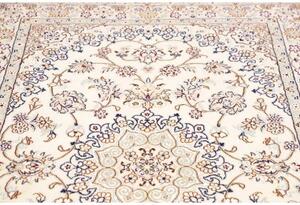 Tappeto Nain 9la Medaglione Floreale Avorio Blu 134x202 Cm
