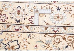 Tappeto Nain 9la Medaglione Floreale Avorio Blu 134x202 Cm