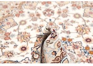 Tappeto Nain 9la Medaglione Floreale Avorio Blu 130x208 Cm