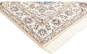 Tappeto Nain 9la Medaglione Floreale Azzurro Avorio 150x236 Cm