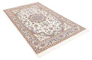 Tappeto Nain 9la Medaglione Floreale Avorio Blu 130x208 Cm