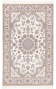 Tappeto Nain 9la Medaglione Floreale Avorio Blu 130x208 Cm