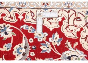 Tappeto Nain 9la Medaglione Floreale Rosso Avorio 135x217 Cm