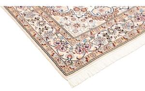 Tappeto Nain 9la Medaglione Floreale Avorio Blu 130x208 Cm