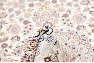 Tappeto Nain 9la Medaglione Floreale Avorio Blu 132x212 Cm