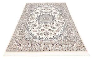 Tappeto Nain 9la Medaglione Floreale Avorio Blu 130x205 Cm