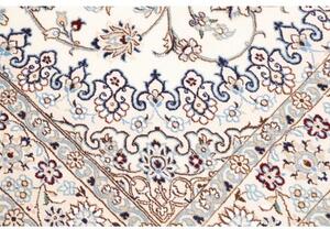 Tappeto Nain 9la Medaglione Floreale Avorio Blu 130x205 Cm