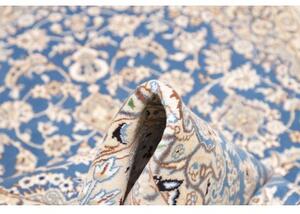Tappeto Nain 9la Medaglione Floreale Blu Avorio 143x238 Cm