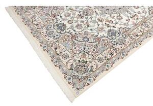Tappeto Nain 9la Medaglione Floreale Avorio Blu 160x296 Cm