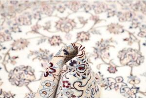 Tappeto Nain 9la Medaglione Floreale Avorio Blu 130x205 Cm