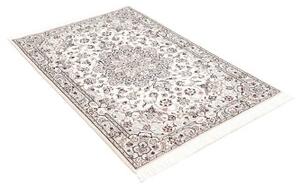 Tappeto Nain 9la Medaglione Floreale Avorio Blu 102x150 Cm