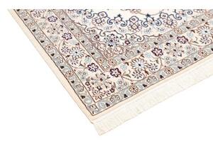 Tappeto Nain 9la Medaglione Floreale Avorio Blu 130x205 Cm
