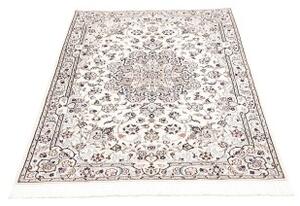 Tappeto Nain 9la Medaglione Floreale Avorio Blu 102x150 Cm