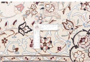 Tappeto Nain 9la Medaglione Floreale Avorio Blu 102x150 Cm