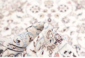 Tappeto Nain 9la Medaglione Floreale Avorio Blu 102x150 Cm
