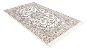 Tappeto Nain 9la Medaglione Floreale Avorio Blu 130x205 Cm