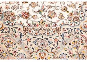 Tappeto Nain 9la Medaglione Floreale Avorio Azzurro 164x258 Cm