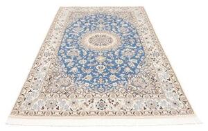 Tappeto Nain 9la Medaglione Floreale Blu Avorio 143x238 Cm