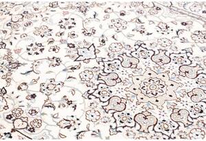 Tappeto Nain 9la Medaglione Floreale Avorio Blu 102x150 Cm