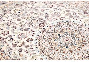 Tappeto Nain 9la Medaglione Floreale Avorio Blu 132x212 Cm