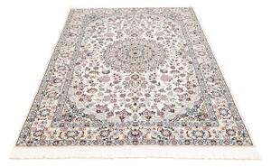 Tappeto Nain 9la Medaglione Floreale Avorio Blu 135x210 Cm