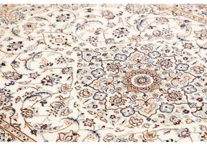 Tappeto Nain 9la Medaglione Floreale Avorio Blu 132x208 Cm
